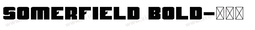 Somerfield Bold字体转换